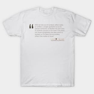 Live not by lies 7 suggestions Solzhenitsyn Quote T-Shirt